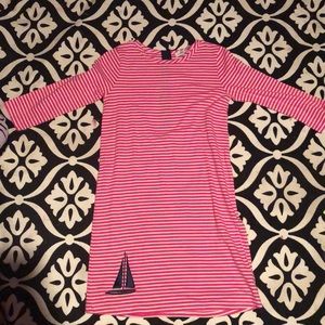 Vineyard Vines pink striped dress